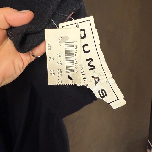 Dumas Cashmere Blend Black Blazer Women’s 14 NWT Made in USA Wool Jacket 80s - Picture 3 of 14